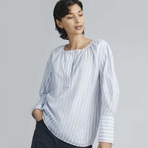 Everlane Striped Cotton Poplin Blouse – Size 2 (NWT)
